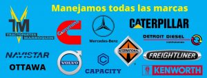 Marcas de refacciones Cummins Caterpillar Detroit Eaton Spicer Meritor Bendix Wabco para tractocamión