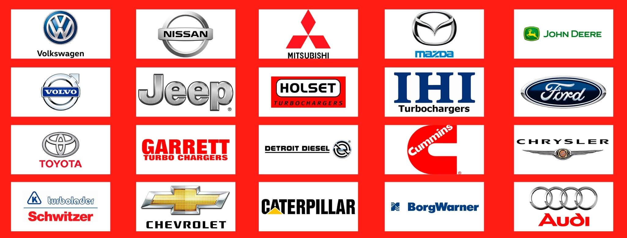 Todas las marcas de turbos, fan clutch y compresores de aire que atendemos en Monterrey