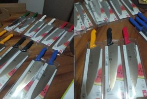 Cuchillos ICEL tipo chef para restaurantes hoteles y comedores industriales